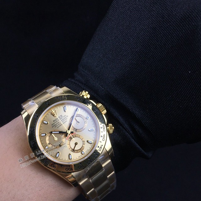 勞力士複刻手錶 Rolex超薄迪通拿新品 灰白金迪 玫瑰金迪 黃金迪 熊貓迪經典男士腕表  gjs2018